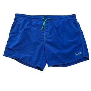 Hugo Boss Men’s Swim Shorts  Medium  Mesh Lined Blue Pocket